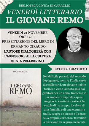 Venerdì letterario - Presentazione libro con scrittore in Biblioteca a Caraglio