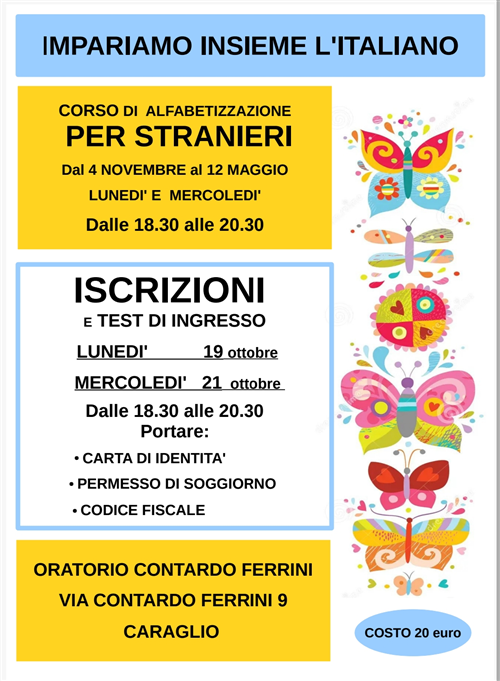 Corso di italiano per stranieri